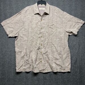 Tommy Bahama XXL‎ Linen Button Up Short Sleeve Shirt Menswear
